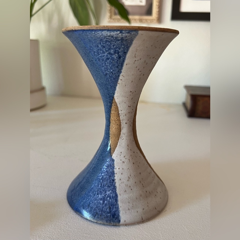 Handmade stoneware pottery vase